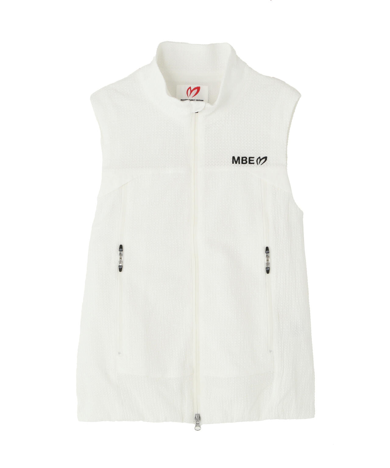 ミアチェックジャガードフルジップスタンドベスト (WOMENS)