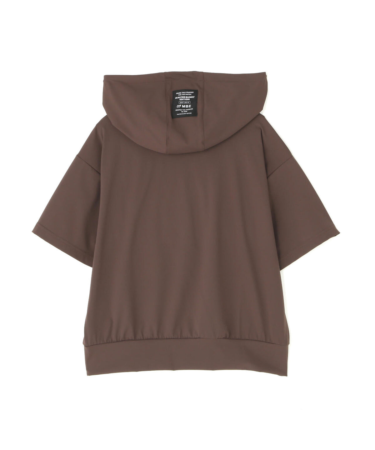 Nyベアムース半袖ハーフジップフーディプルオーバー (WOMENS)