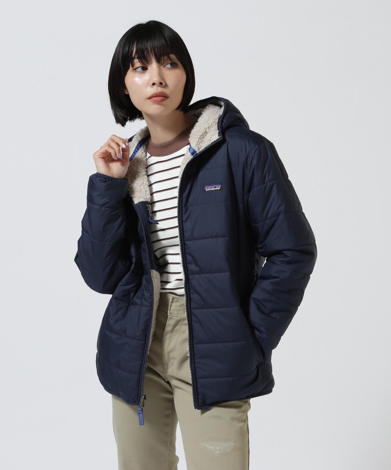 Patagonia/パタゴニア キッズ・リバーシブル・レディ・フレディ・フーディ 68095