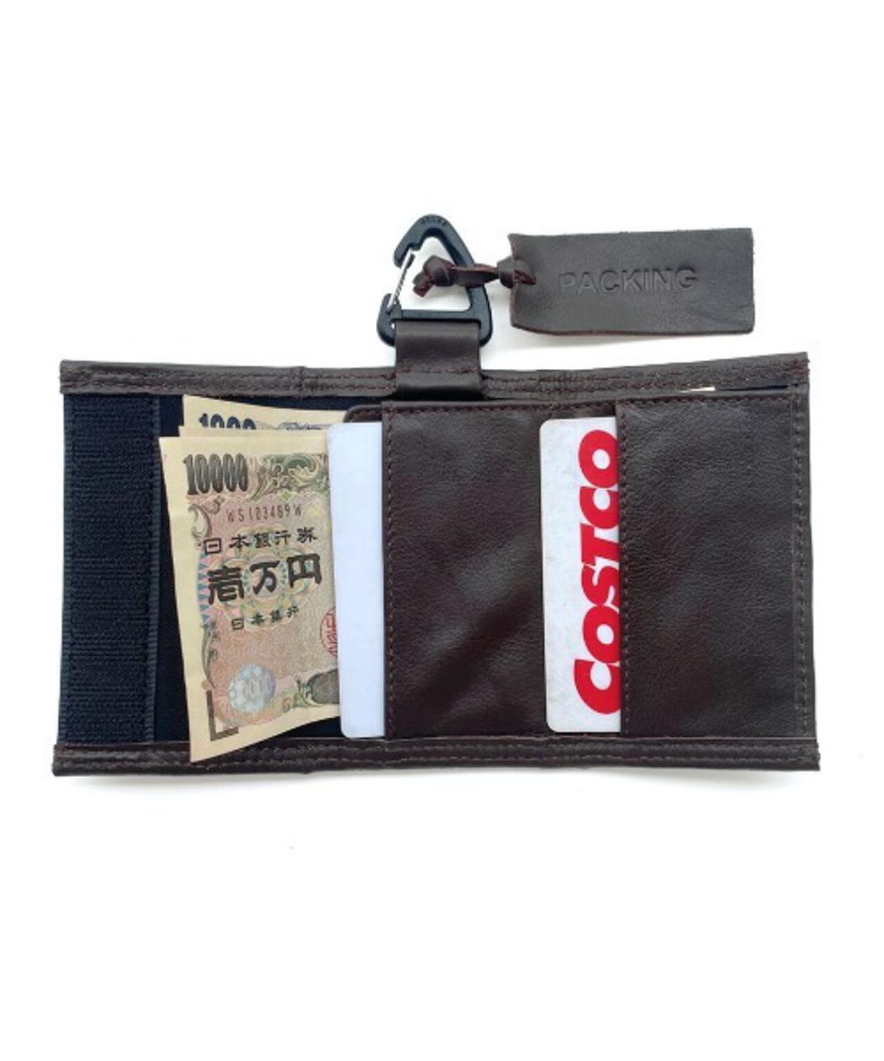 PACKING/パッキング LEATHER COMPACT WALLET PA-028