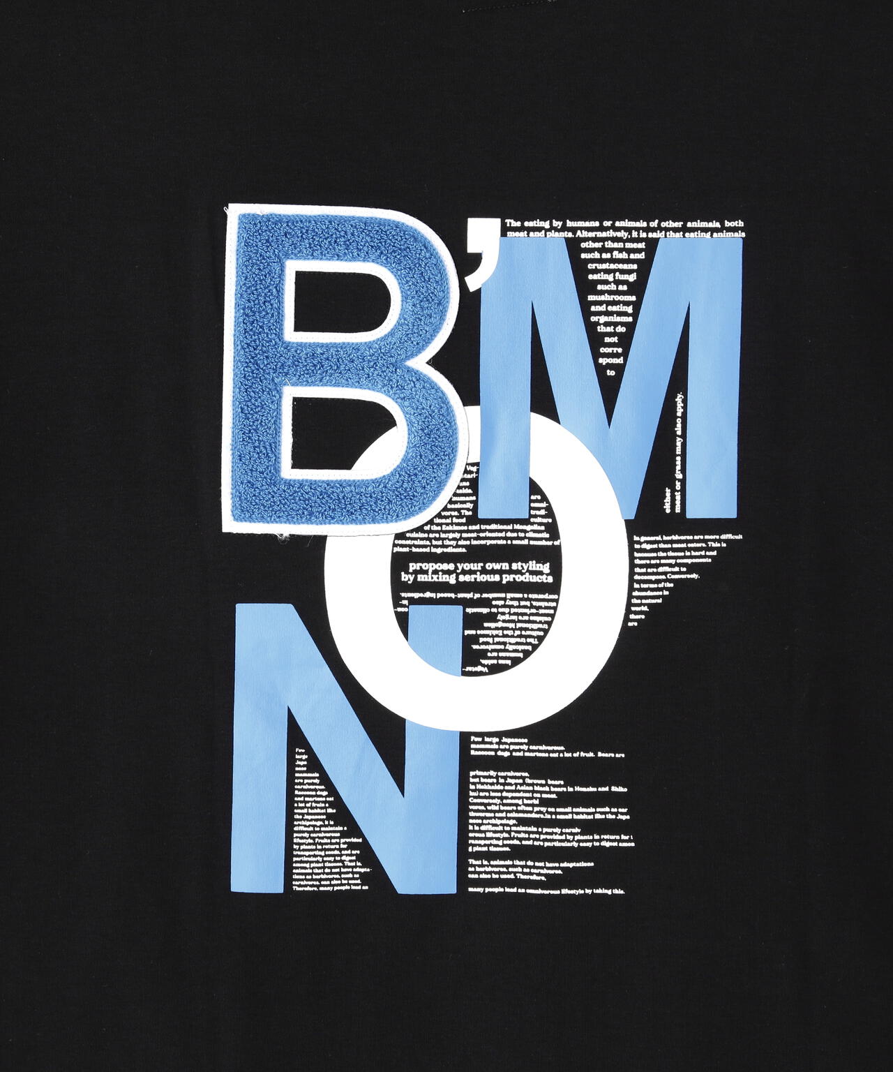 B omnivore/ビーオムニボー BMN S/S Tee