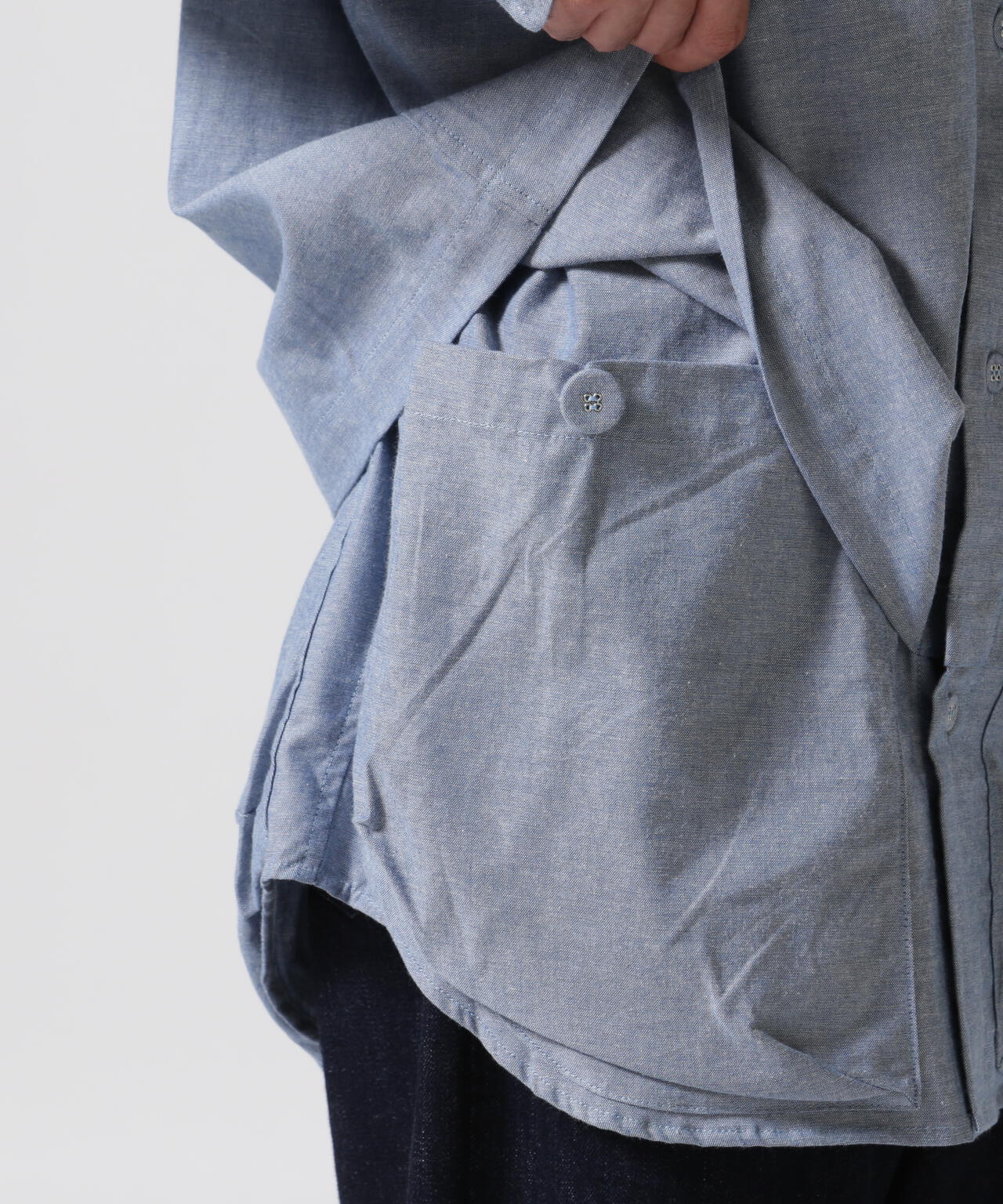 CMF OUTDOOR GARMENT/シーエムエフ アウトドアガーメント 別注newspaper shirt