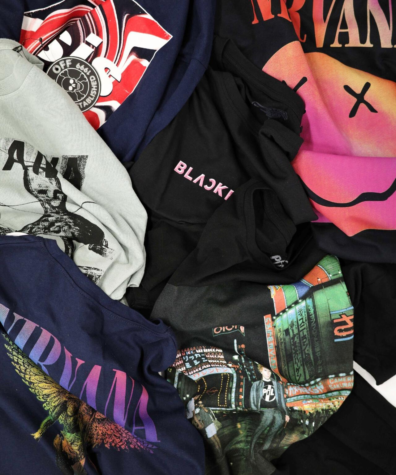 NIRVANA/ニルヴァーナ GRADIENT HAPPY FACE L/S TEE ロンT