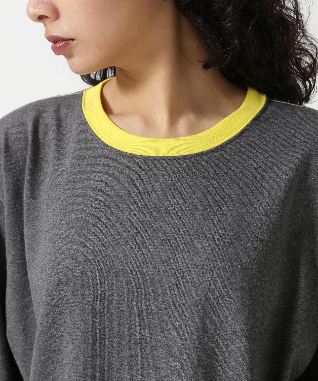 SOGLIA/ソリア OPEN END SOLID LONG SLEEVE T リンガーT