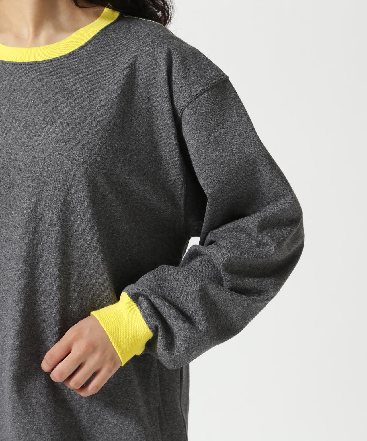 SOGLIA/ソリア OPEN END SOLID LONG SLEEVE T リンガーT