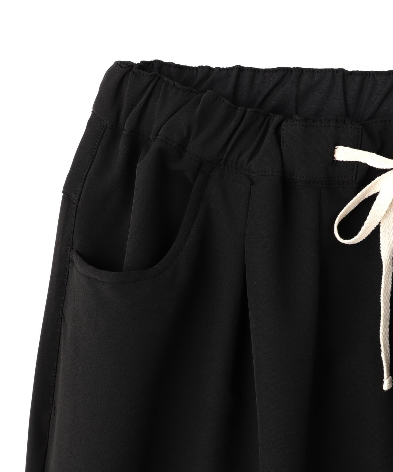 B omnivore STRETCH POLYESTER BALLOON TACK PANTS