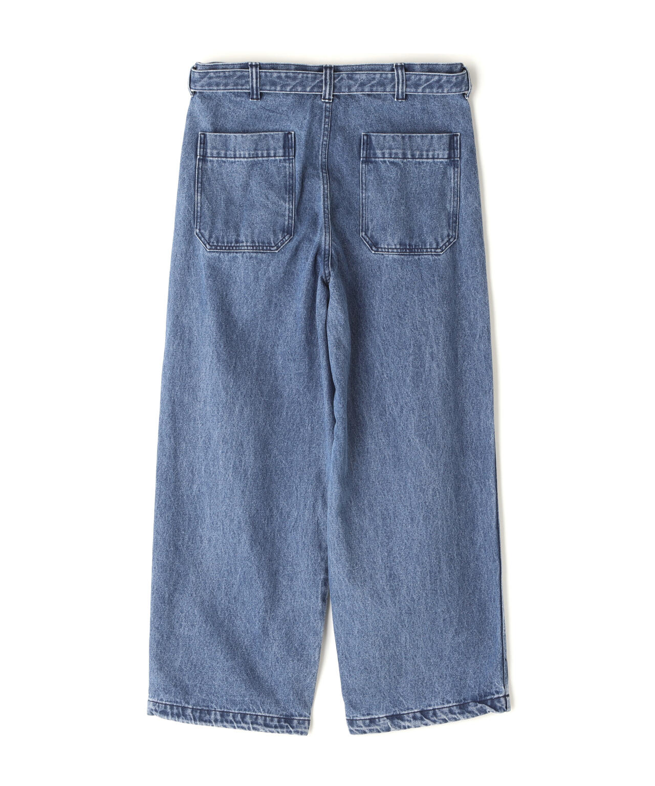 B omnivore/ビーオムニボー DENIM BELT LOOSE PANTS
