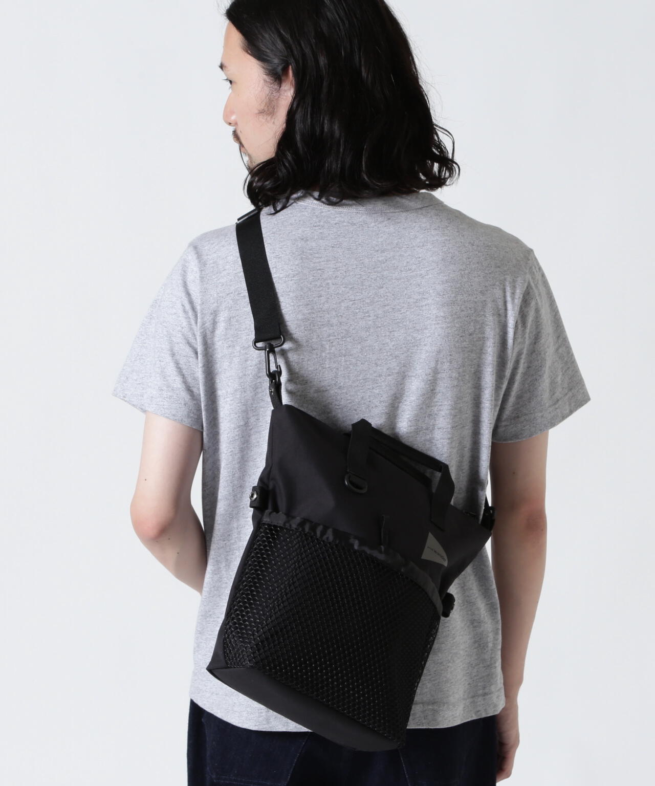 and wander/アンドワンダー PE/CO 2way bag
