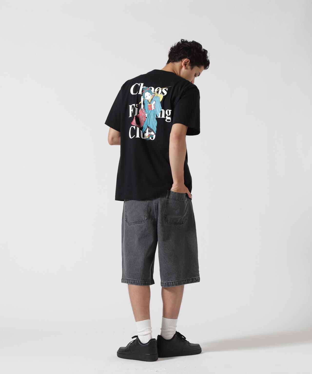 B omnivore/ビーオムニボー DENIM BELT SHORTS デニムベルトショーツ
