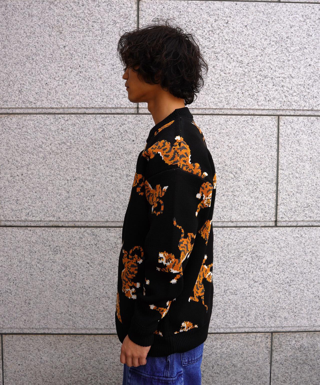 B omnivore/ビーオムニボー TIGER KNIT TOP