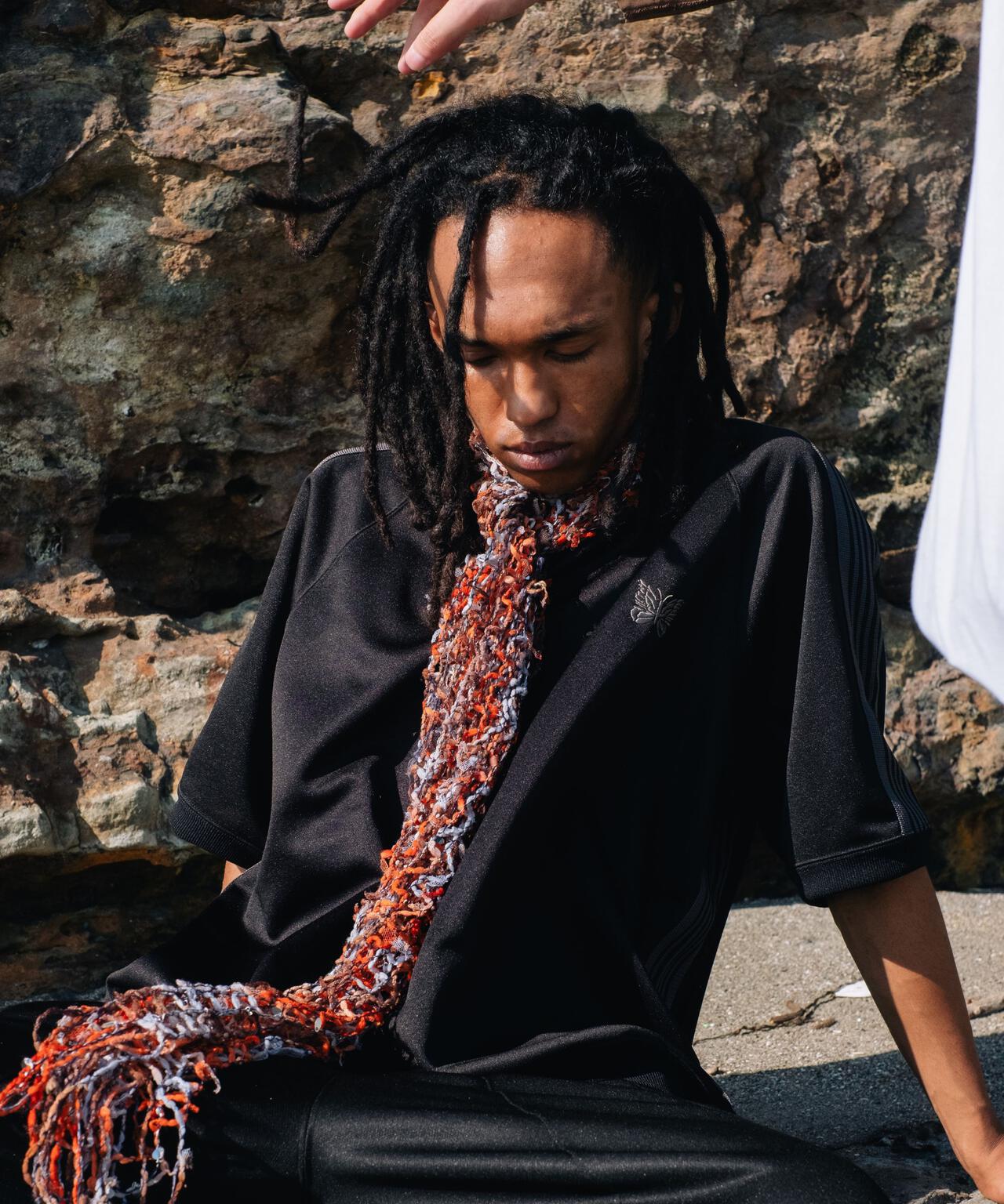 Needles/ニードルズ 別注Track S/S Crew Neck Shirt-Poly Smooth