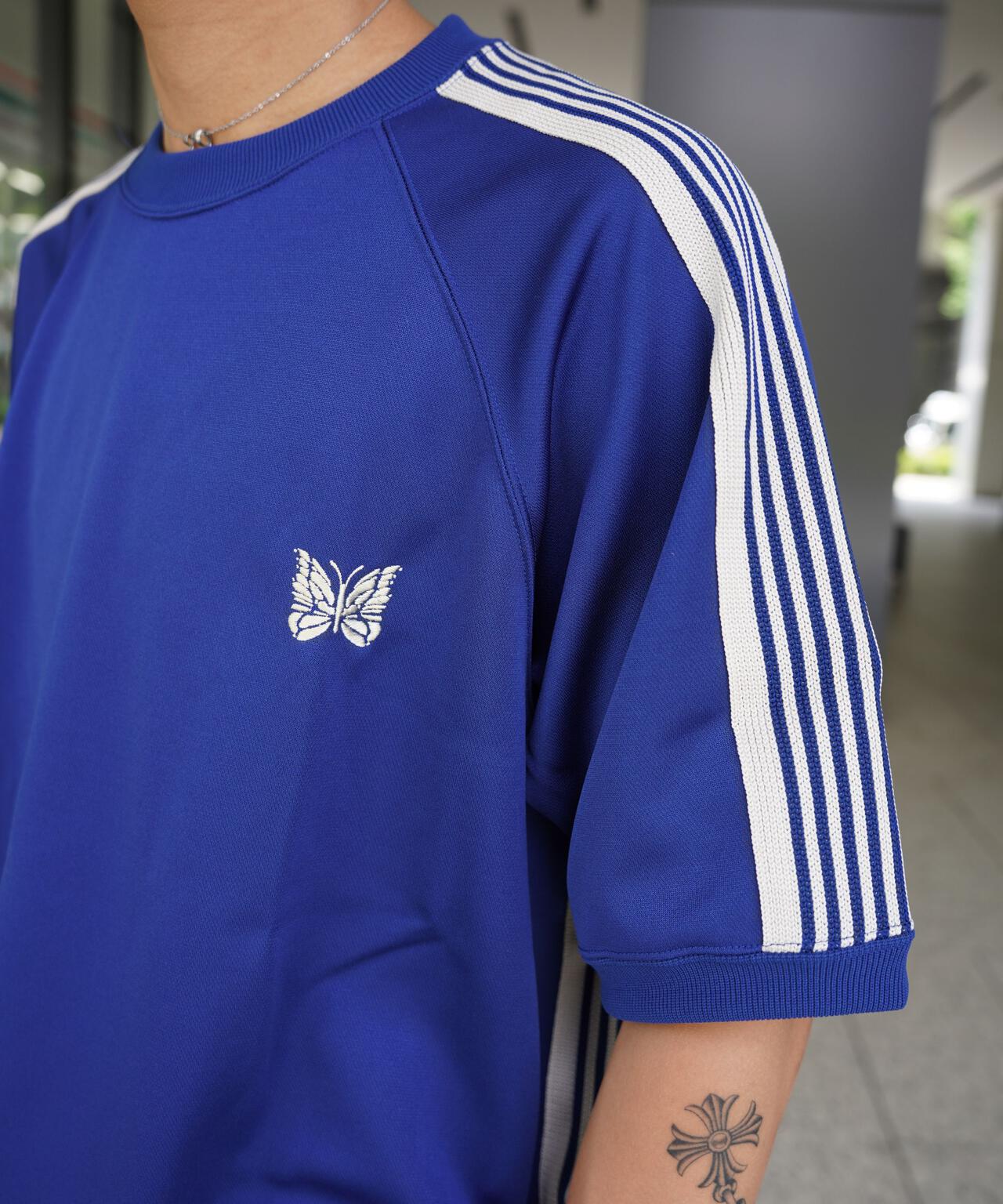 Needles/ニードルズ 別注Track S/S Crew Neck Shirt-Poly Smooth