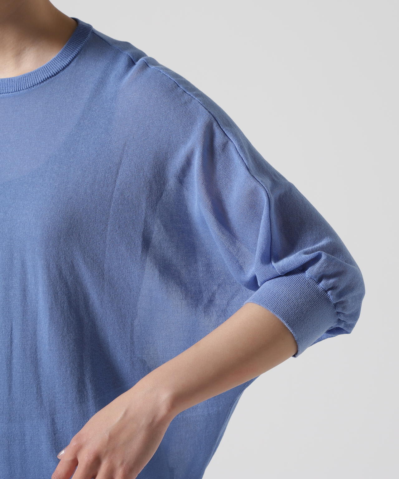 B omnivore/ビーオムニボー ヘルシーヤーンハーフスリーブTEE