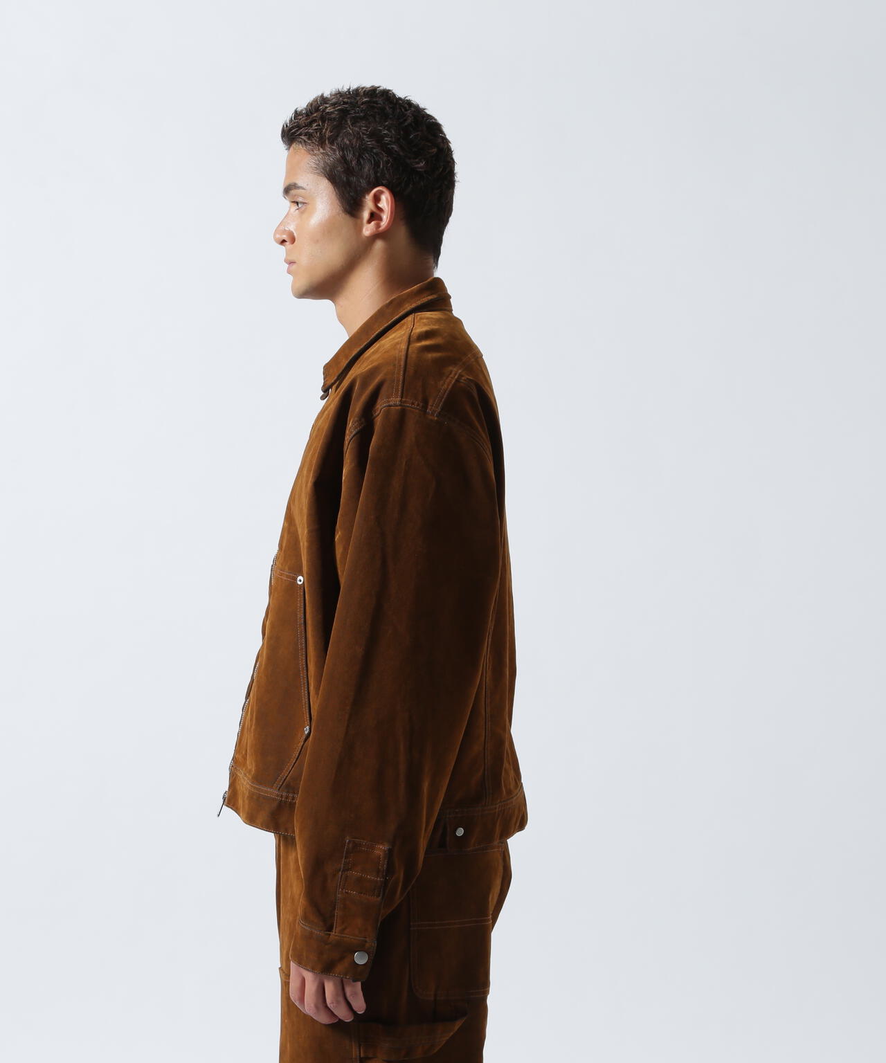 B omnivore/ビーオムニボー FLOCKY DENIM COVER JACKET フロッキーデニムカバージャケット