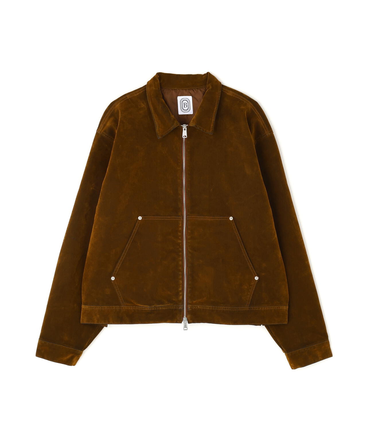 B omnivore/ビーオムニボー FLOCKY DENIM COVER JACKET フロッキーデニムカバージャケット