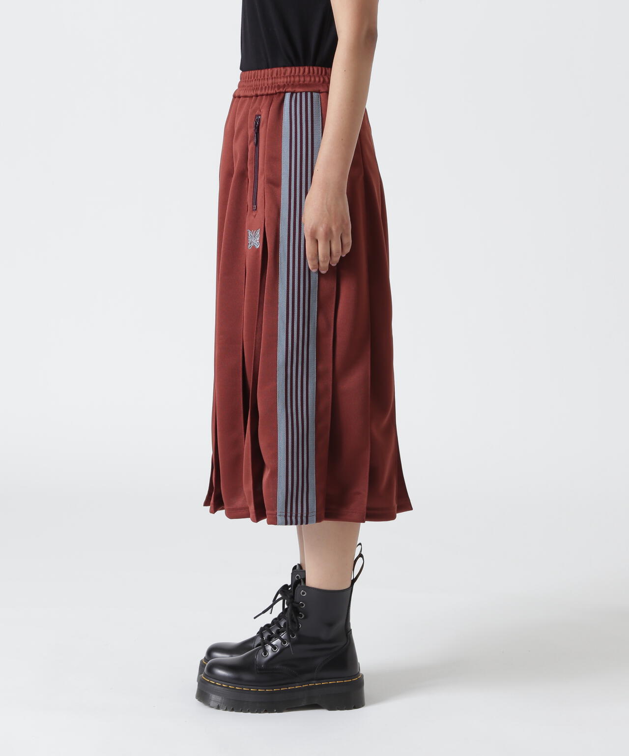 Needles/ニードルズ Pleated Track Skirt - Poly Smooth