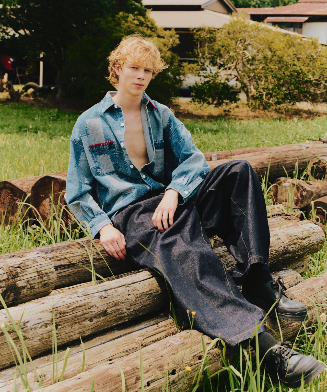 B omnivore/ビーオムニボー HANDSTITCH DENIM SHIRT 2
