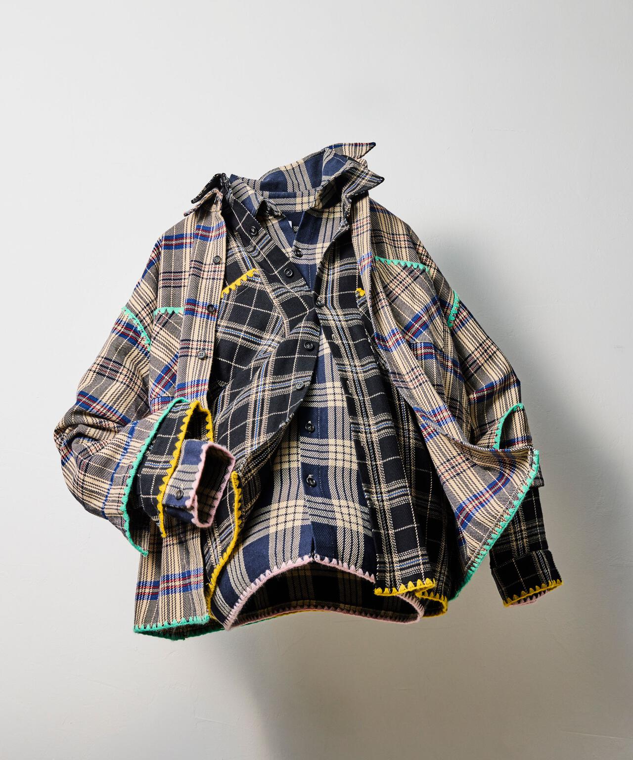 B omnivore/ビーオムニボー HAND STITCH FLANNEL ハンドステッチフランネルシャツ