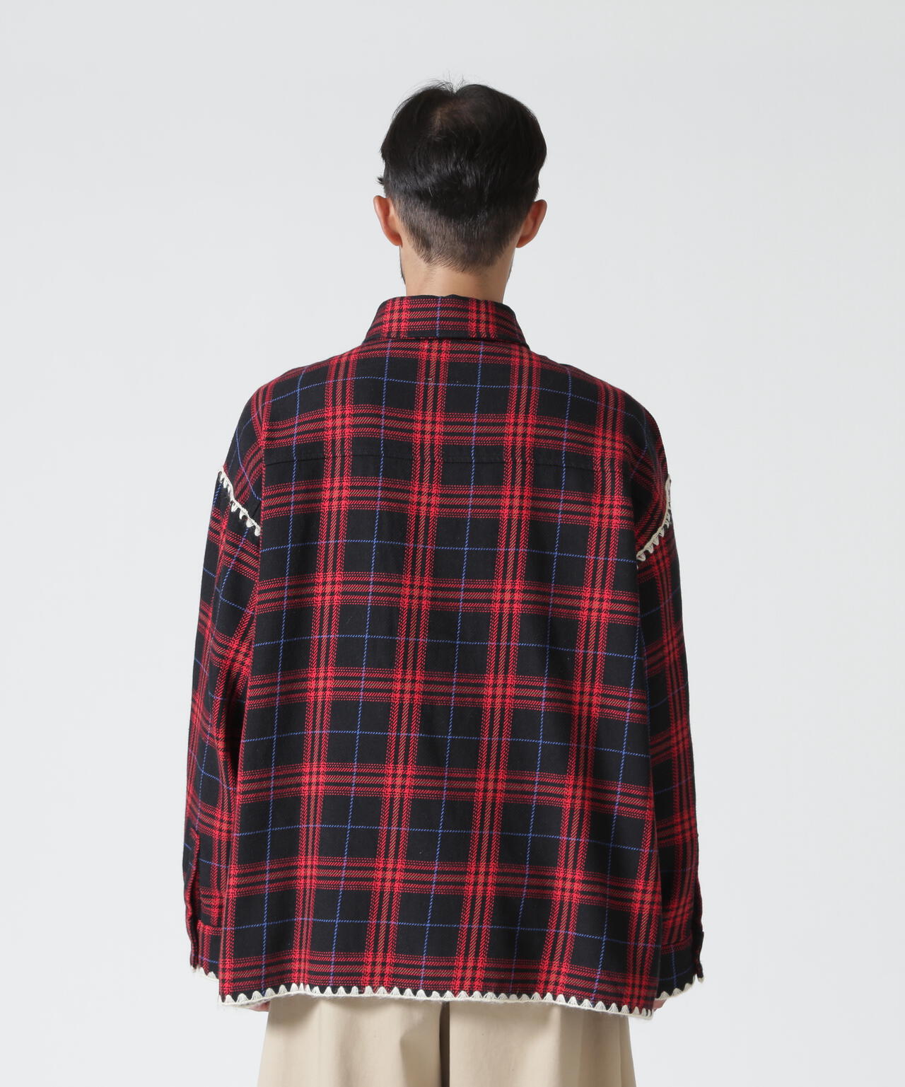B omnivore/ビーオムニボー HAND STITCH FLANNEL ハンドステッチフランネルシャツ
