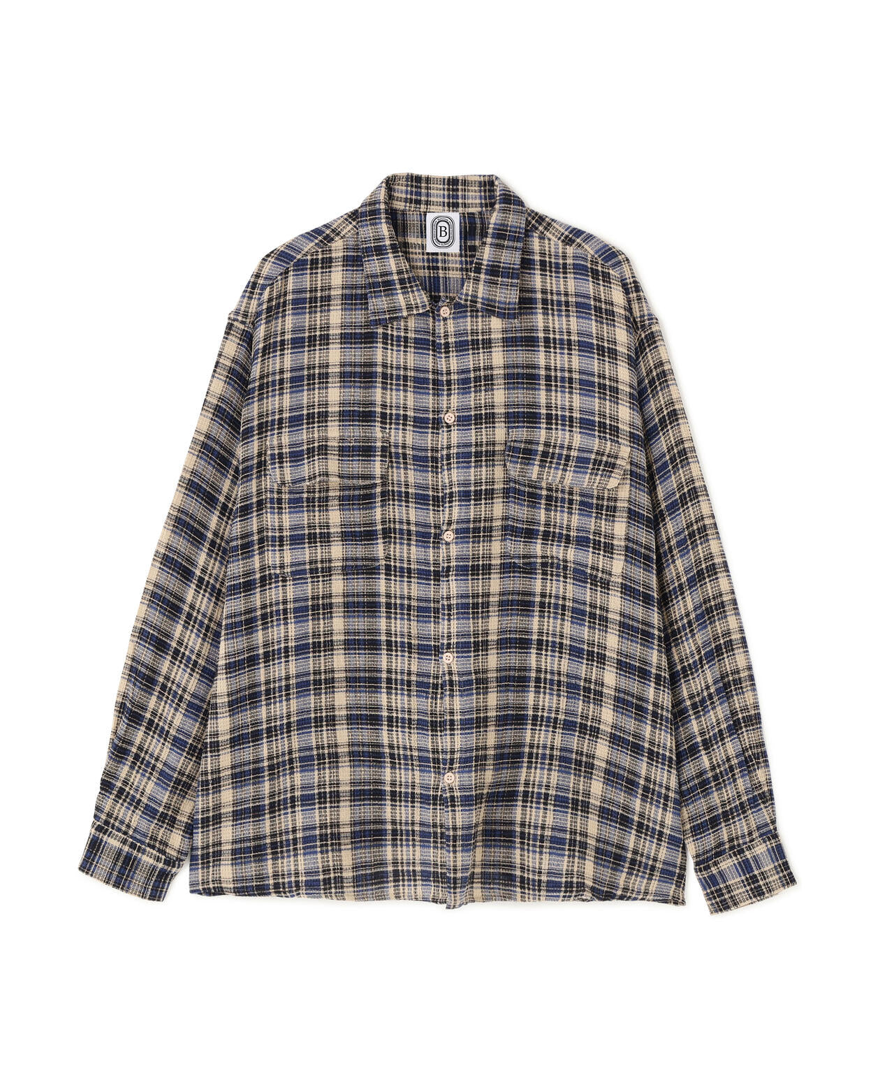 B omnivore/ビーオムニボー PLAID PATTERN SHIRT