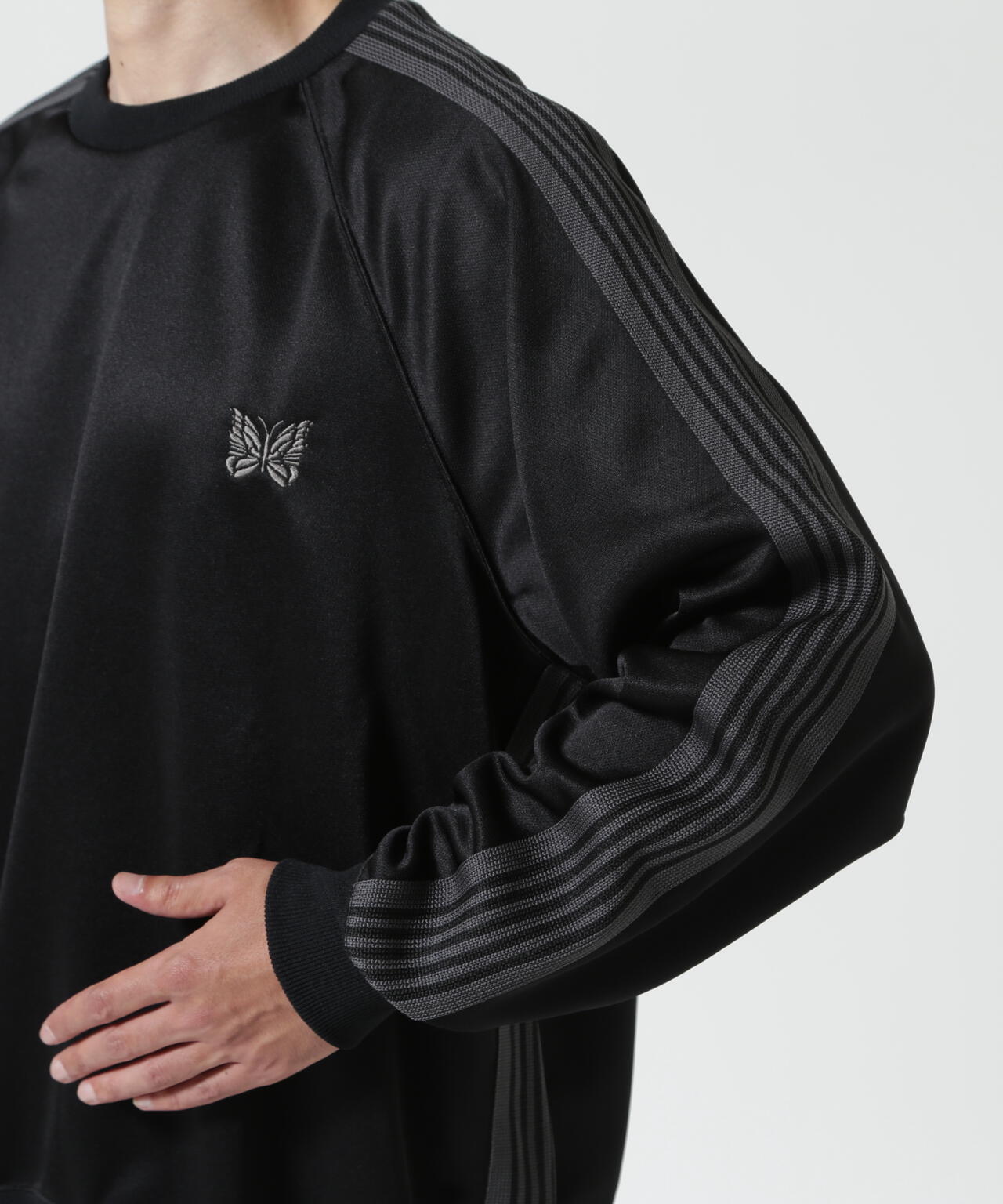 Needles/ニードルズ 別注Track Crew Neck Shirt - Poly Smooth