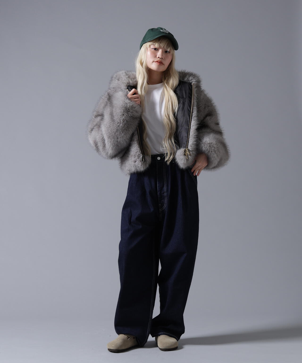 B omnivore/ビーオムニボー ECO FUR HOOD BLOUSON