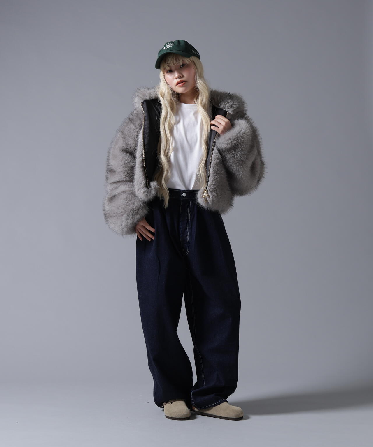 B omnivore/ビーオムニボー ECO FUR HOOD BLOUSON