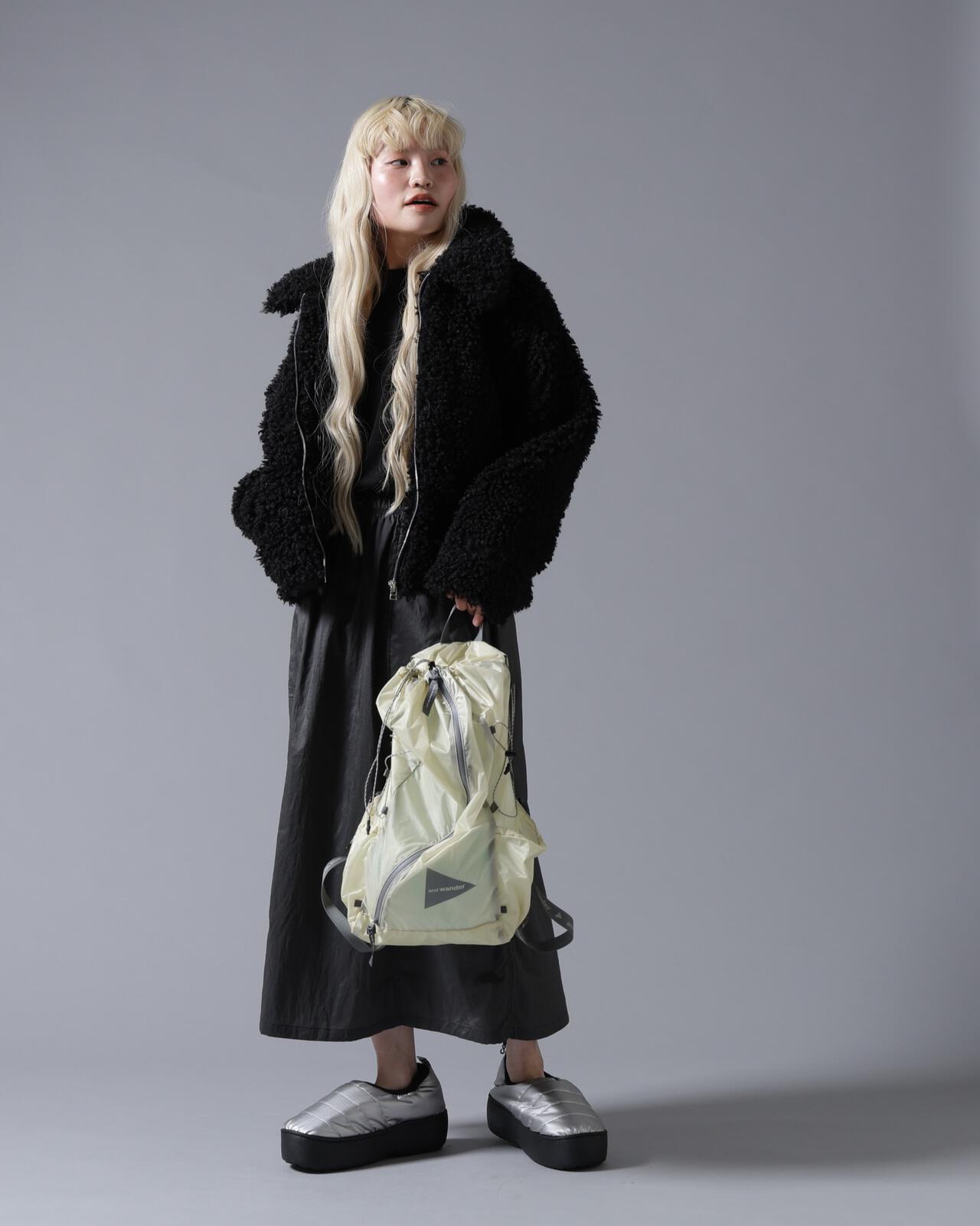 B omnivore/ビーオムニボー BOA COLLAR BLOUSON