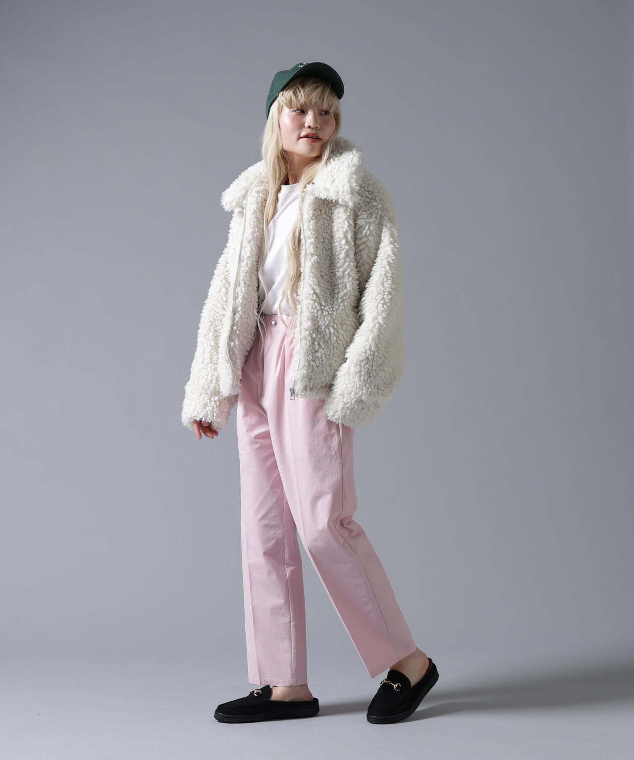 B omnivore/ビーオムニボー BOA COLLAR BLOUSON