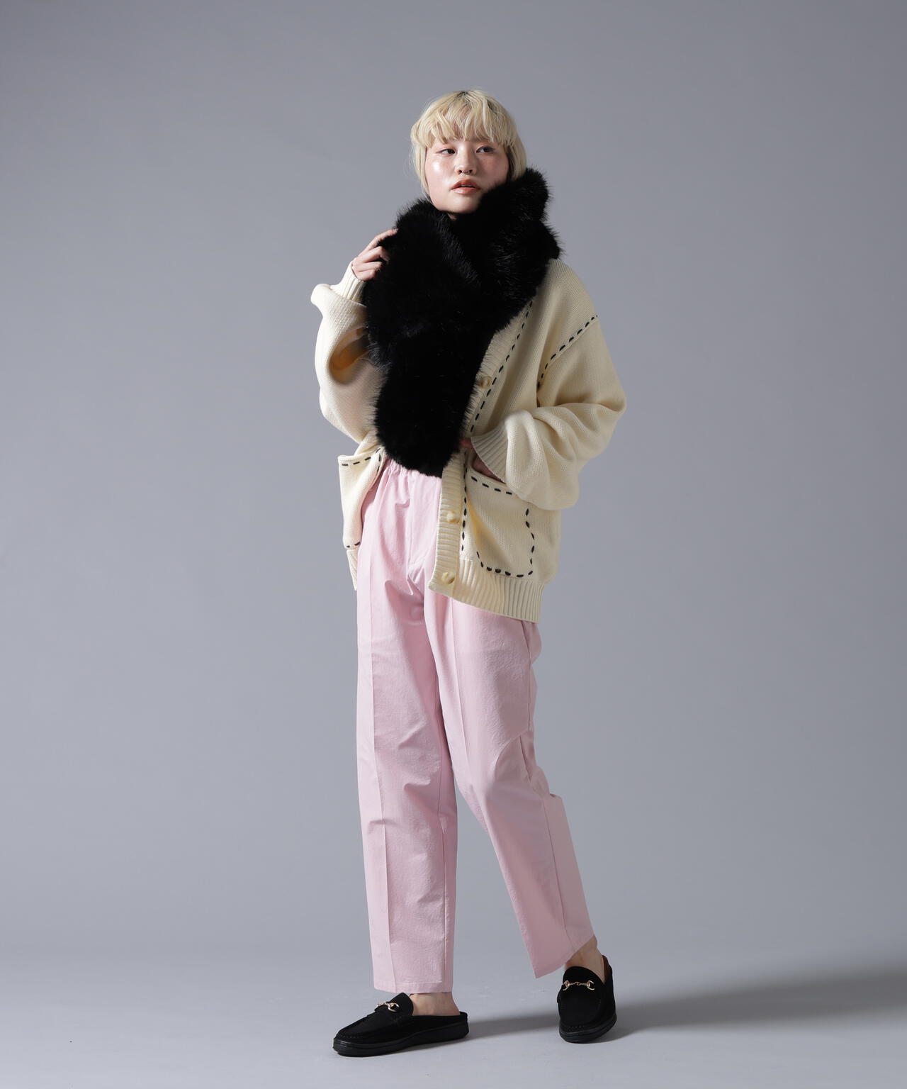 B omnivore/ビーオムニボー ECOFUR MUFFLER