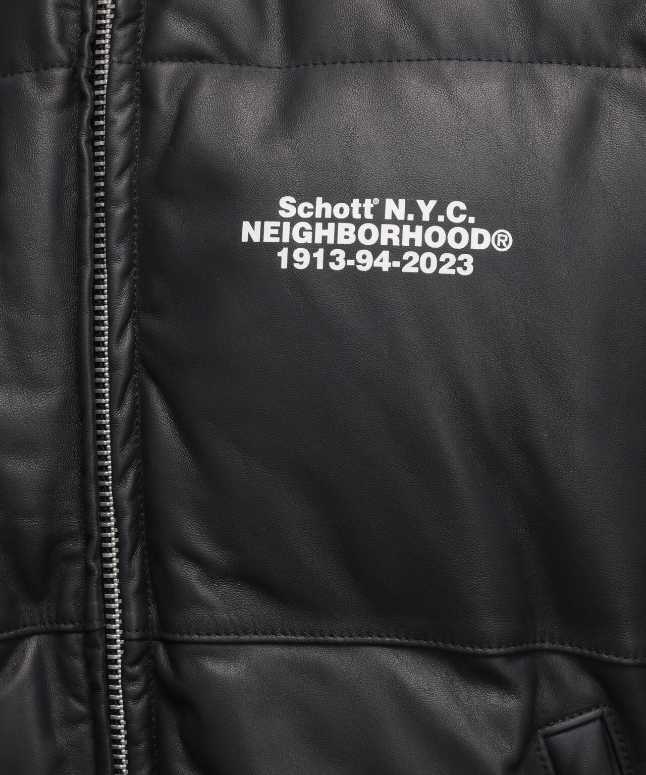 Schott NH/LEATHER HOODED JACKET