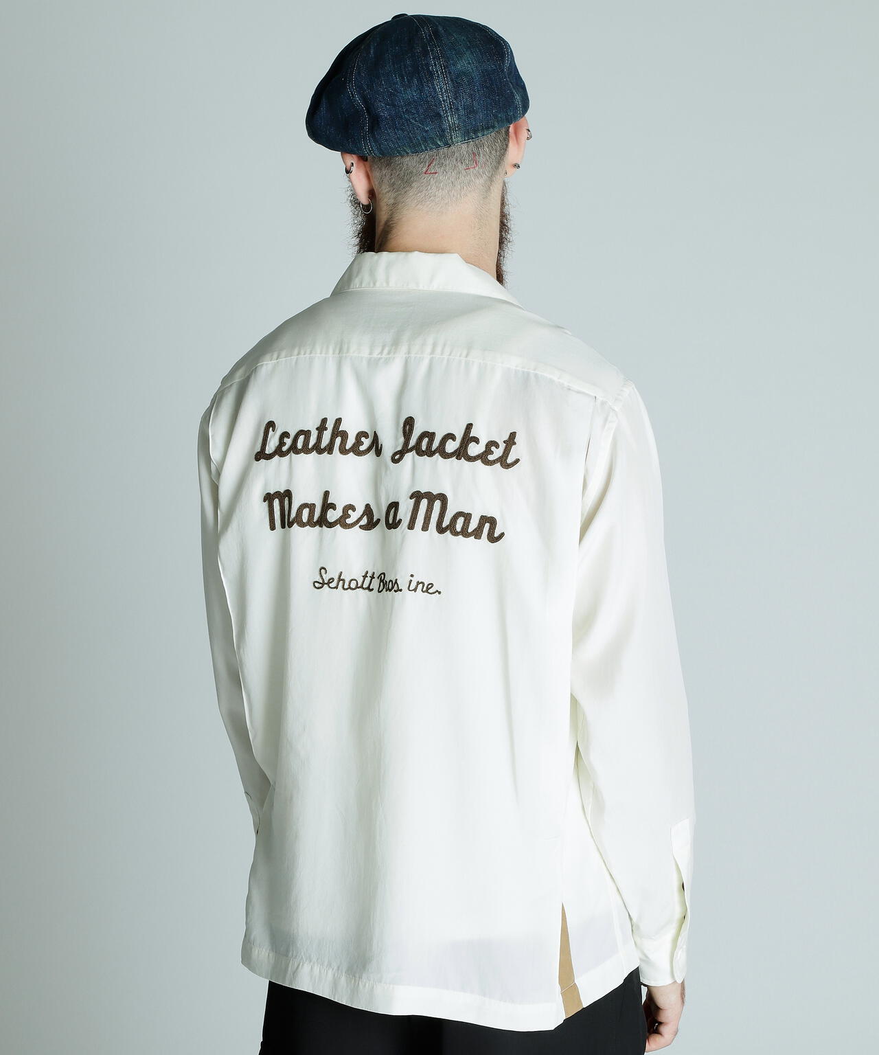 BOWLING SHIRT'LEATHER JACKET MAKES A MAN/ボーリングシャツ レザージャケット メイクス ア マン