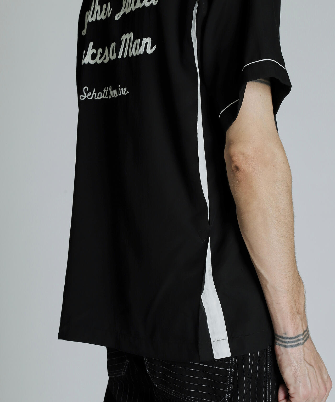 BOWLING SS SHIRT'LEATHER JACKET MAKES A MAN/ボーリングSSシャツ