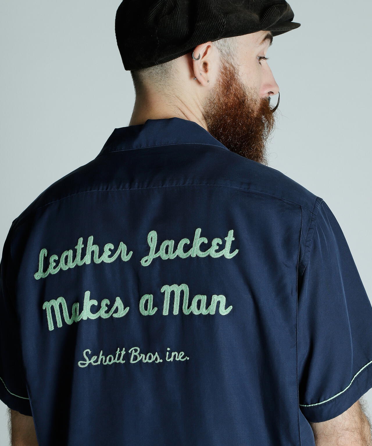 BOWLING SS SHIRT'LEATHER JACKET MAKES A MAN/ボーリングSSシャツ