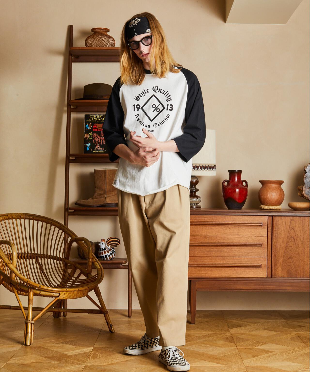 QS T-SHIRT DIAMOND/ラグラン Tシャツ ダイアモンド