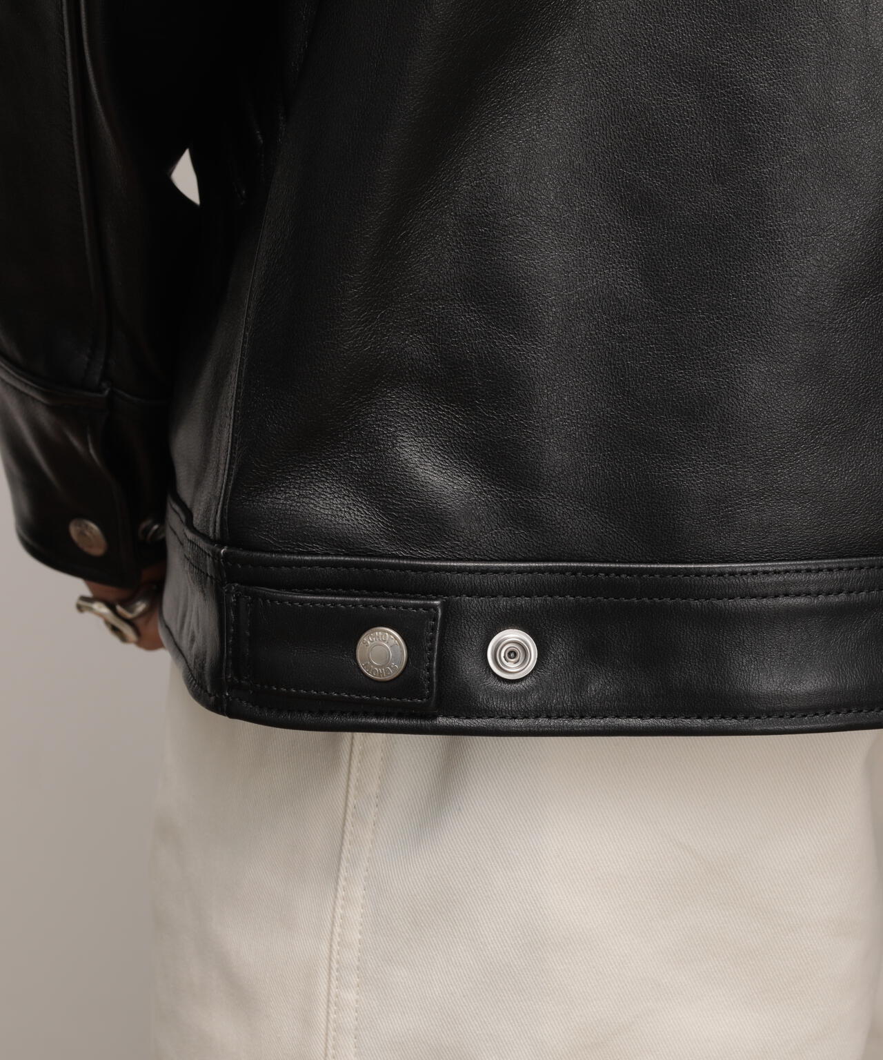 LEATHER TRACKER JACKET/レザートラッカージャケット