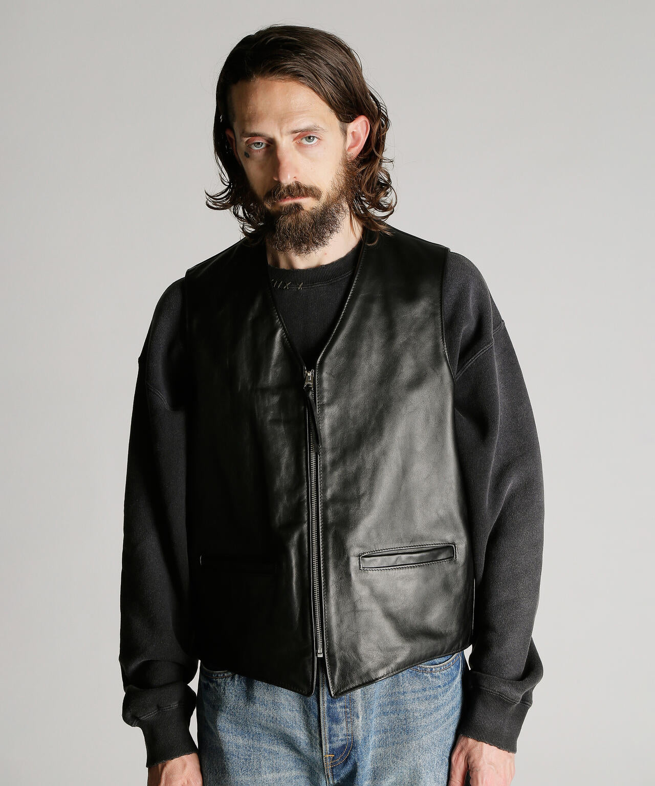 193V LEATHER VEST/レザーベスト