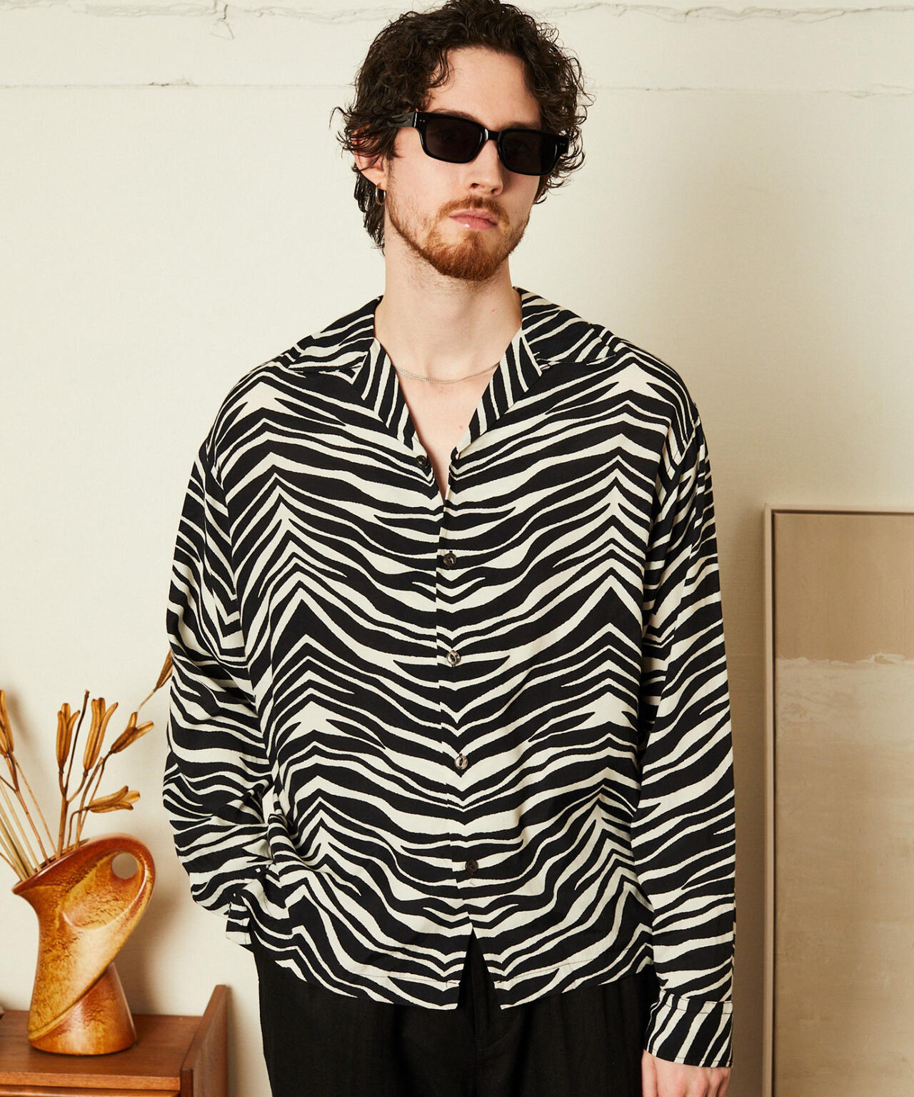 ZEBRA RAYON SHIRT/ゼブラレーヨンシャツ