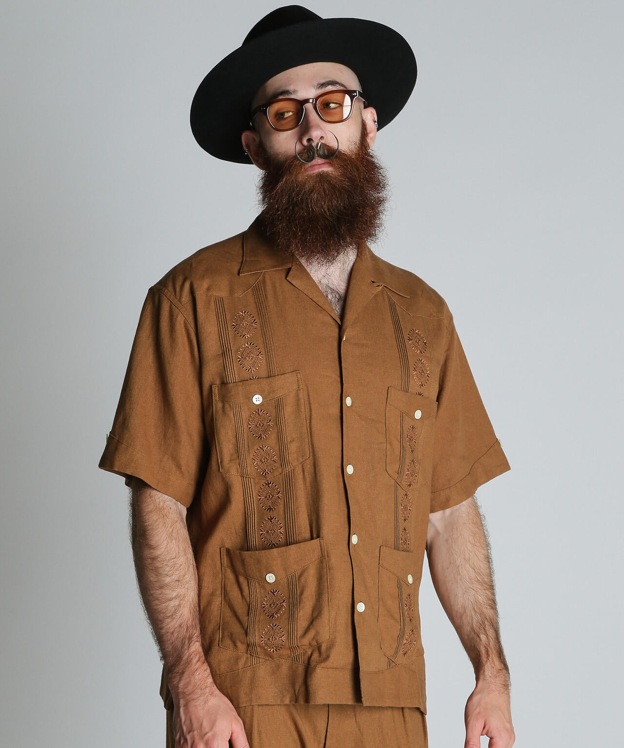 LINEN GUAYABERA SHIRT/リネン キューバシャツ