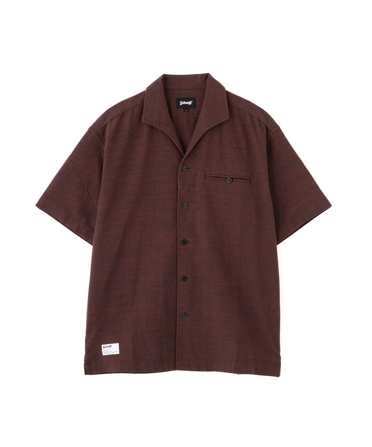 MIX SHARK COLLAR SS SHIRT/ミックス シャークカラー 半袖シャツ