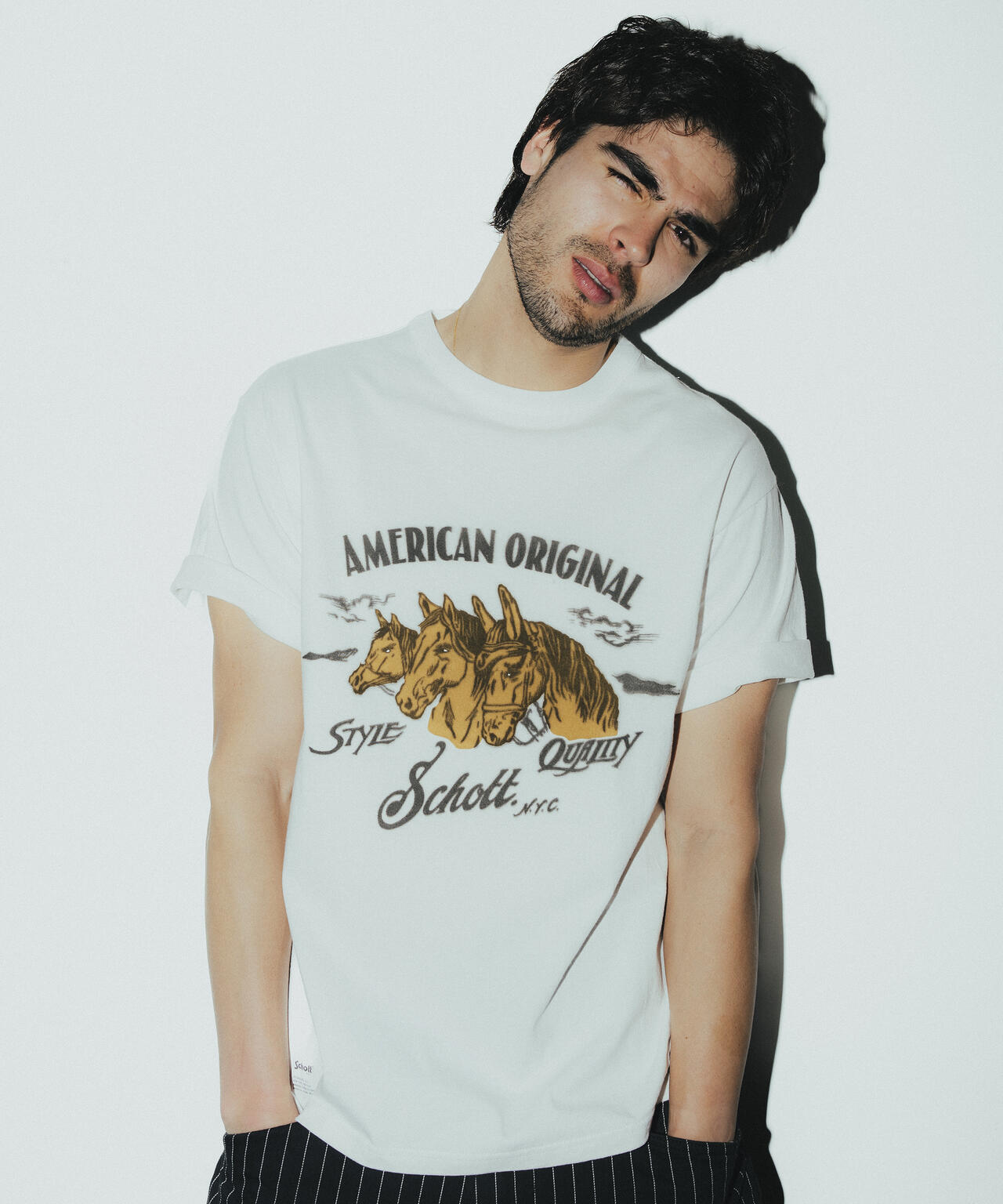 HORSE FLOCKY T-SHIRT/ホース フロッキー Tシャツ