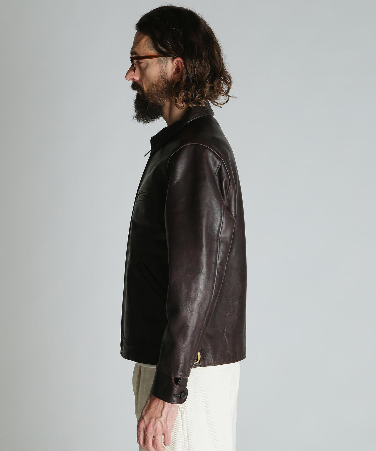 SPECIAL LEATHER TRACKER JACKET/スペシャル レザー トラッカージャケット