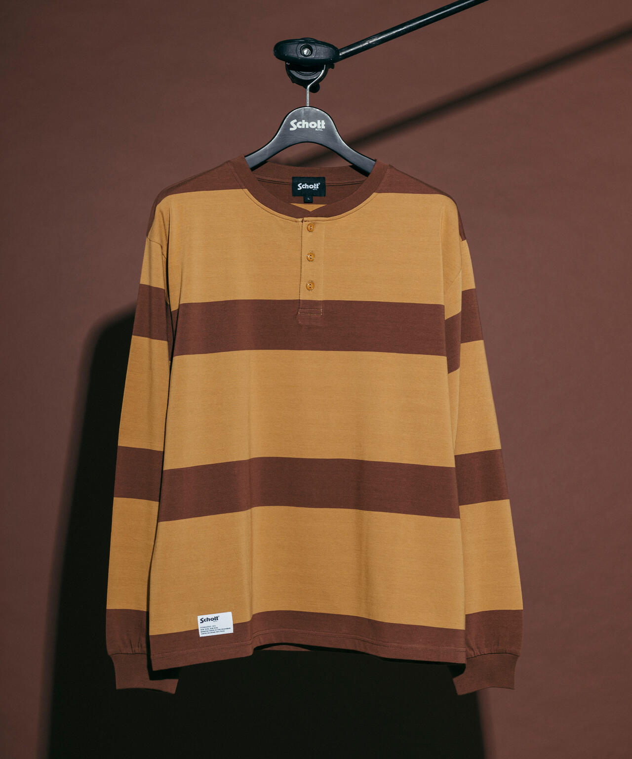 O.G. BORDER HENLEY LS T-SHIRT/ボーダーヘンリー ロンT
