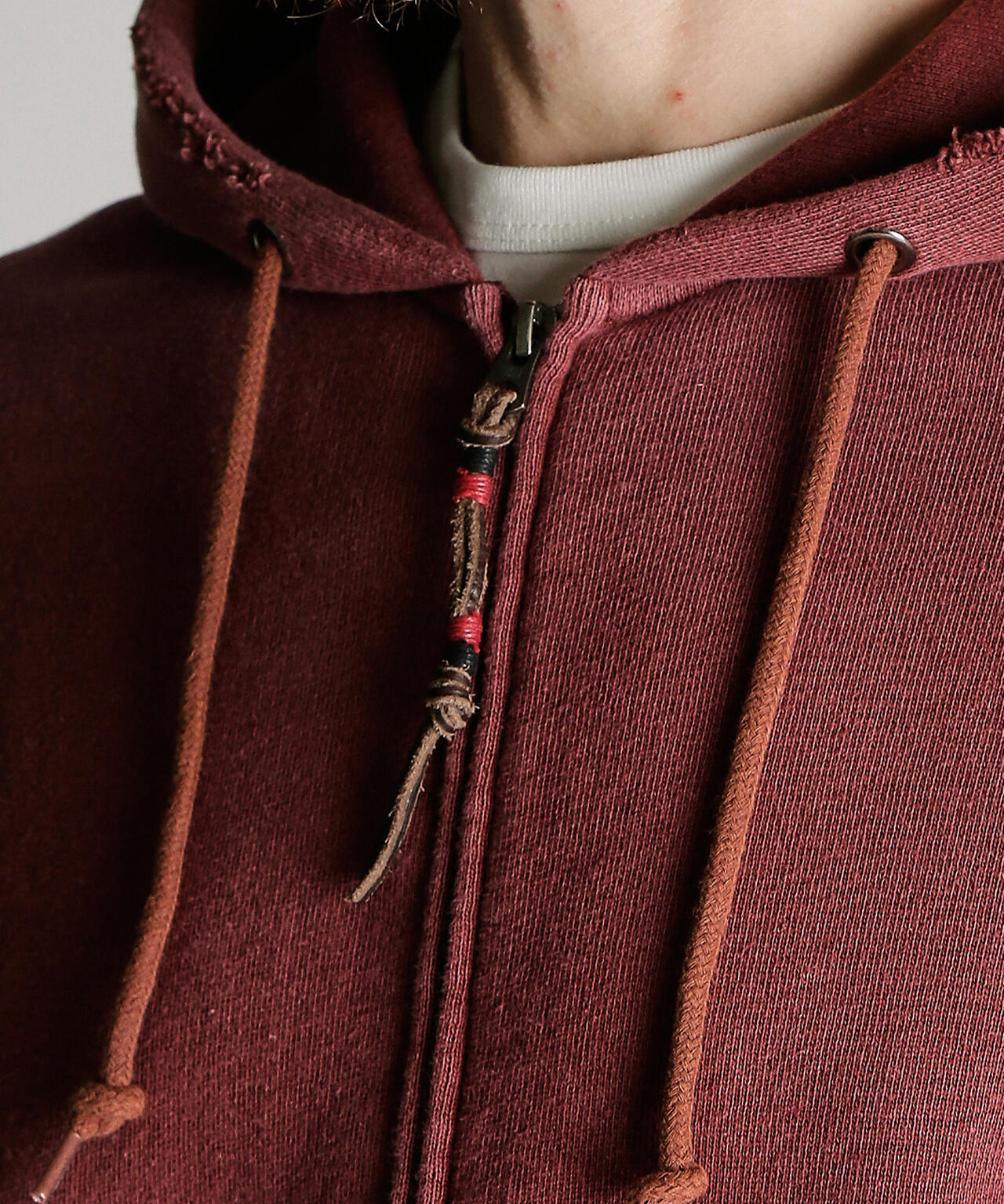 ASING ZIP HOODED SWEAT/エイジング ジップ スウェット