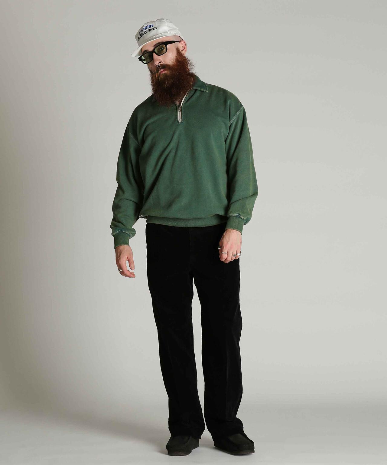 HALF ZIP SWEAT/ハーフ ジップ スウェット