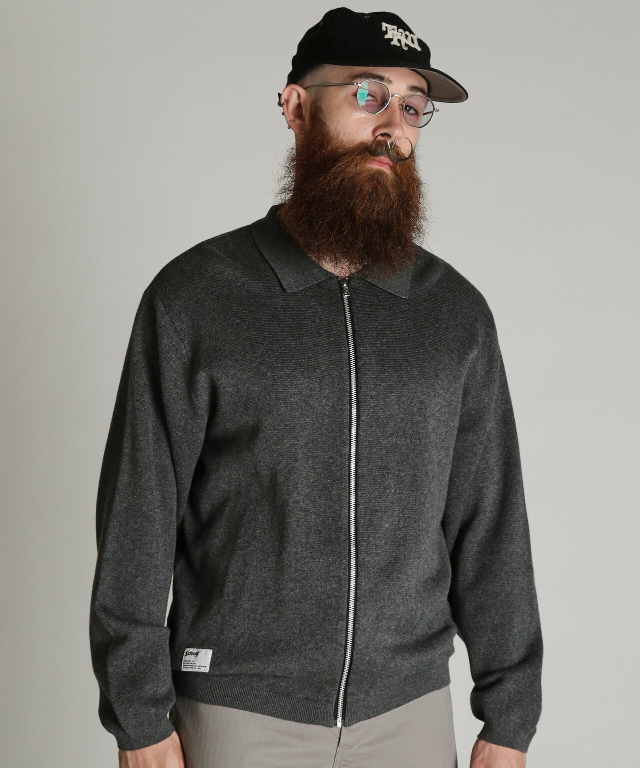 ZIP CARDIGAN/ジップカーディガン