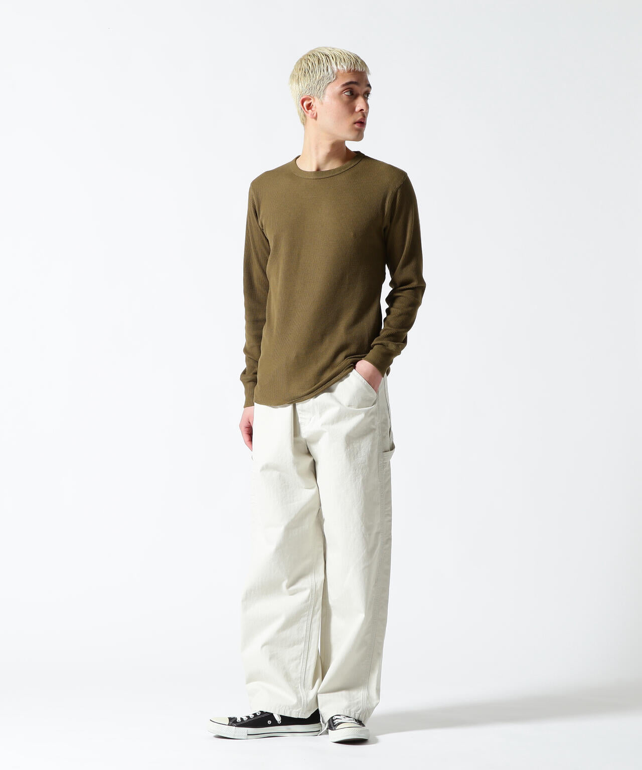 《DAILY/デイリー》THERMAL L/S CREW NECK T-SHIRT
