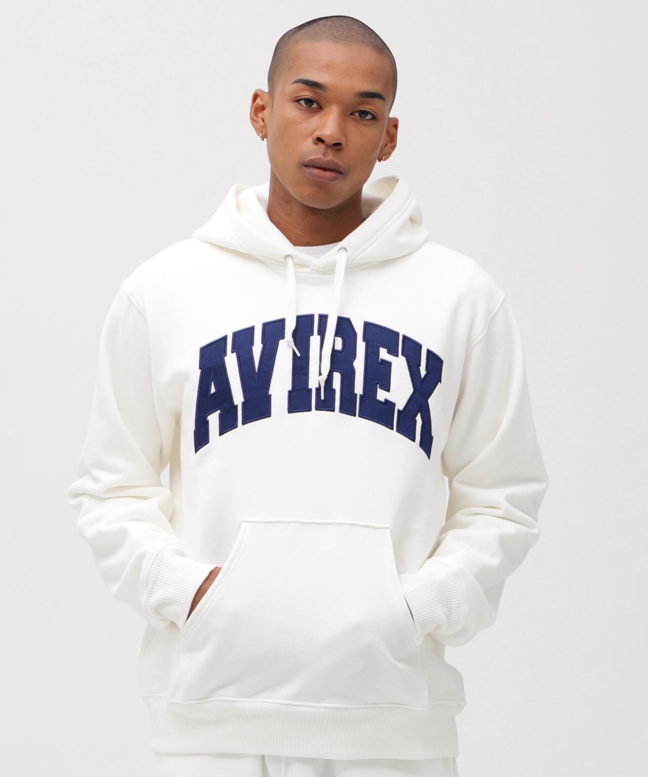 《DAILY/デイリー》PULLOVER SWEAT PARKA LOGO / プルオーバー スウェット パーカー ロゴ / AVIREX