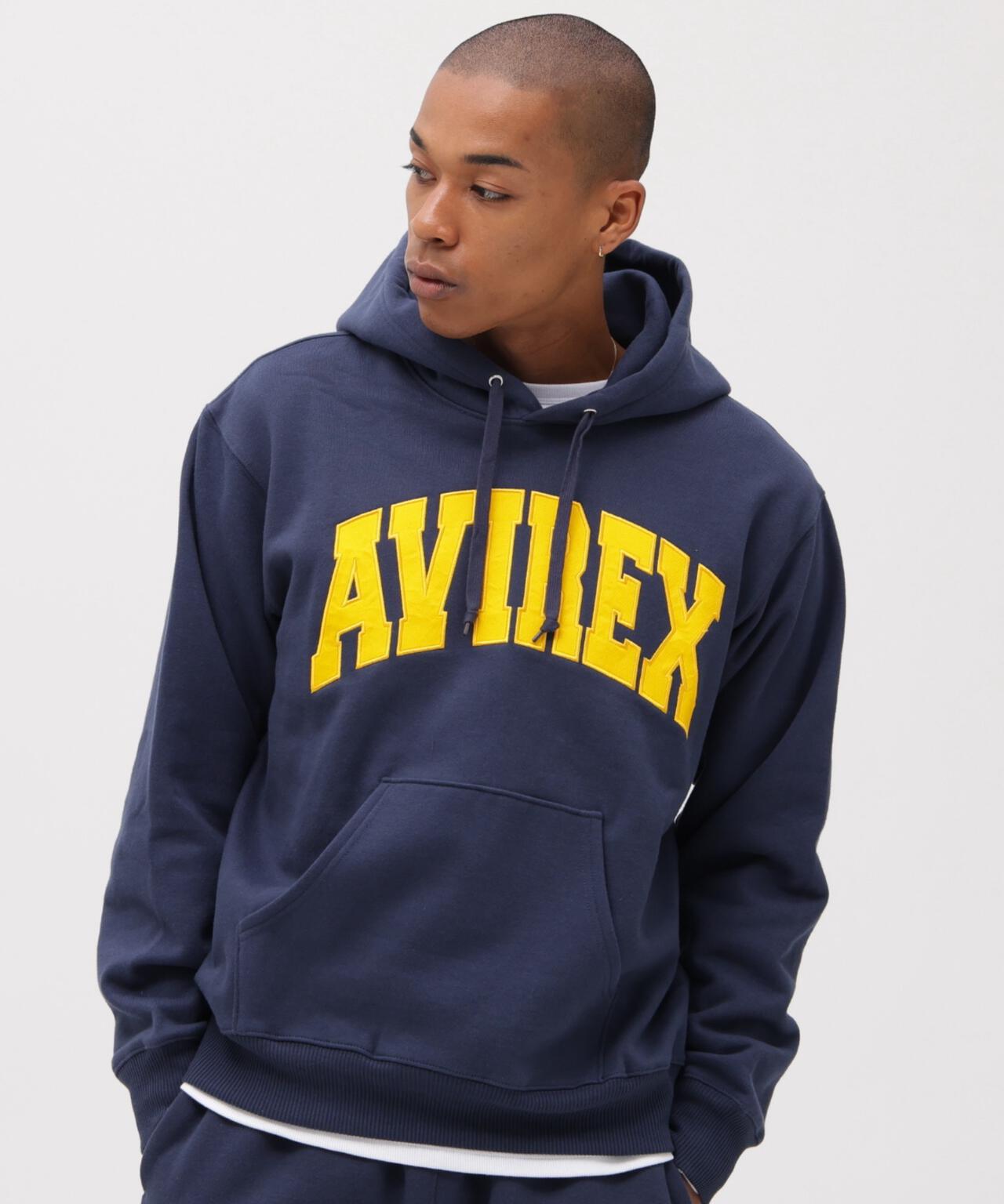 《DAILY/デイリー》PULLOVER SWEAT PARKA LOGO / プルオーバー スウェット パーカー ロゴ / AVIREX