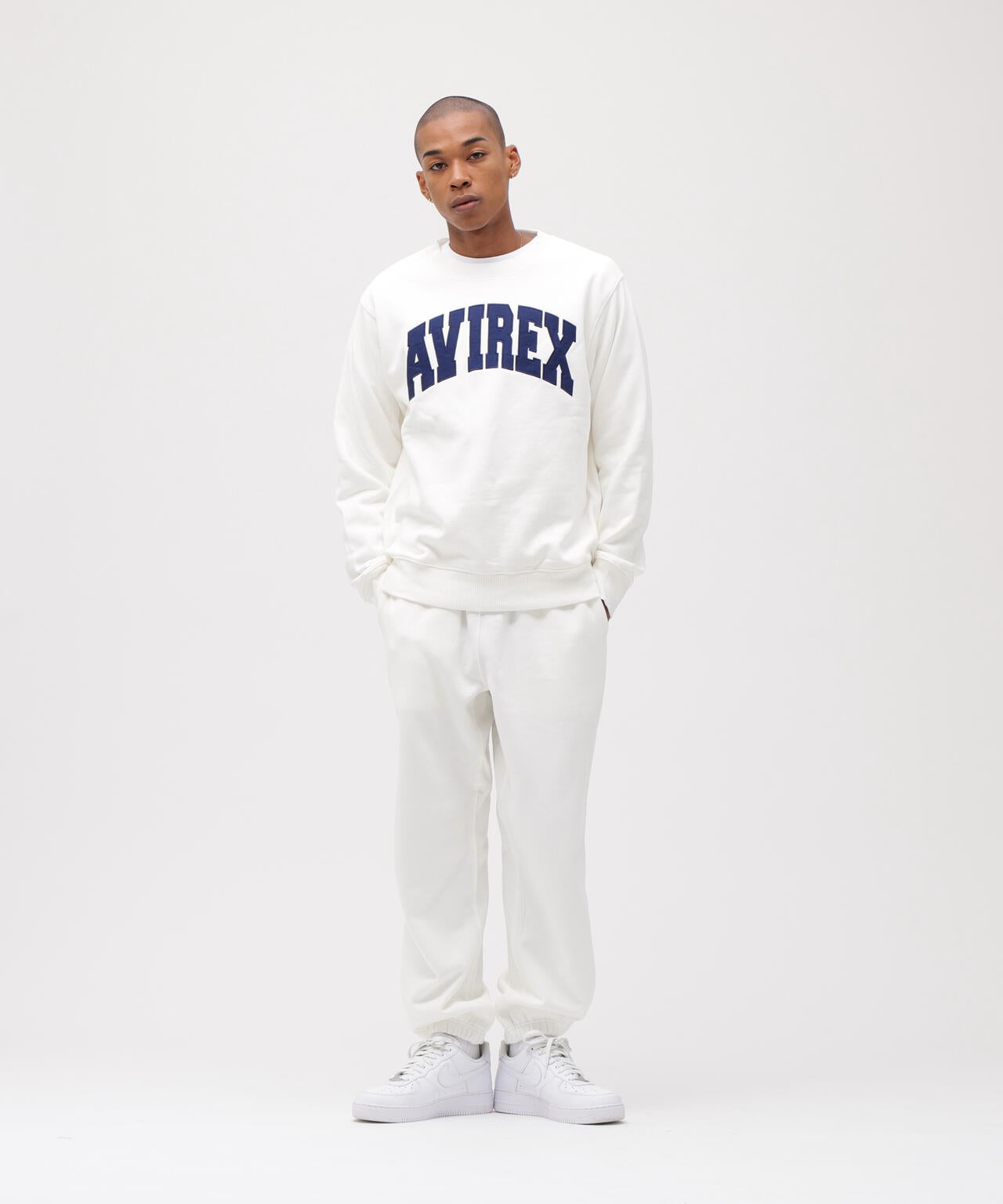 《DAILY/デイリー》CREW NECK L/S SWEAT LOGO / クルーネック ロングスリーブ スウェット / AVIREX /